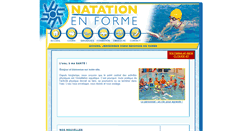 Desktop Screenshot of natationenforme.com