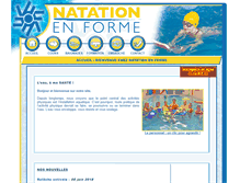 Tablet Screenshot of natationenforme.com